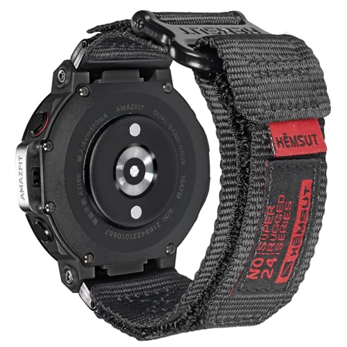 Image of torbollo Watch Straps Compatible with Amazfit T-Rex /T-Rex 2 /T-Rex Pro /T-Rex Ultra, Rugged Nylon Replacement Sports Watch Band with Woven Loop Design for Men