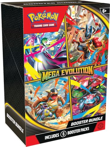 Pokémon TCG: Mega Evolution Booster Bundle (6 Booster Packs)
