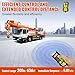 Zoihanx 2 in 1 Crane Remote,12v 4 Key Crane Industrial Remote Control,Wireless Dump Trailer Remote Control,Wire Crane Remote Hoist Truck Crane Up-Down Switch Control Station