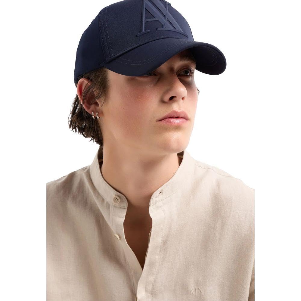 A|X ARMANI EXCHANGE mens 3d Rubber Ax Tonal Logo Hat