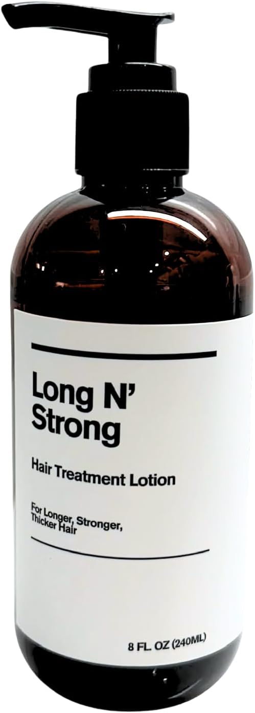 Long 'N Strong Treatment Lotion - Repair Split Ends, Thicken Hair, Strengthen Hair, Repair Damage - For All Hair Types - 240 ML