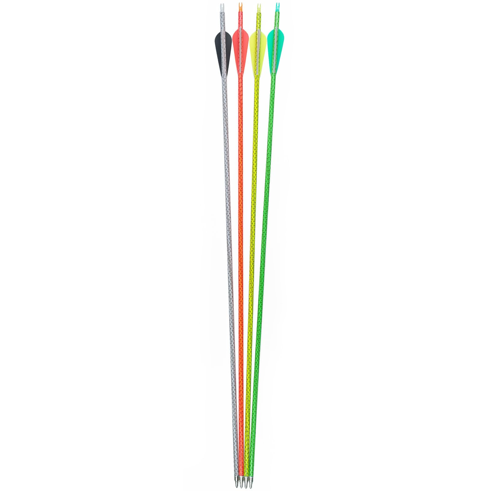 30-Zoll-Carbonpfeile – Trainings- und Jagdpfeile mit austauschbaren Spitzen für Compound- & Recurvebögen (12er-Pack)