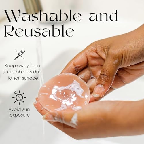 Vollence Adhesive Silicone Nipples Reusable Attachable Nipple for Breast Forms3