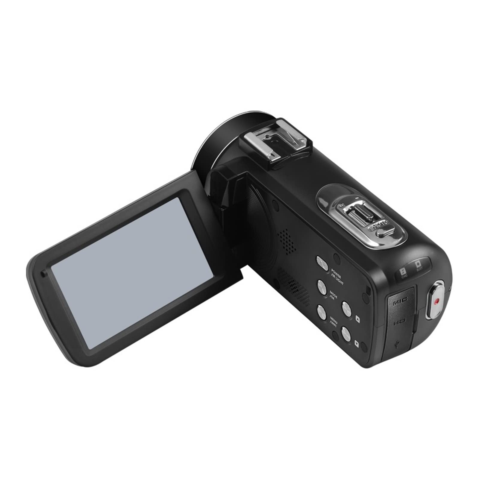 Macchina fotografica digitale, Videocamere digitali for visione notturna Videoregistratore grandangolare 4K Videocamera streaming for fotografia Microfono 18X Vlog Webcam(16G SD Card)