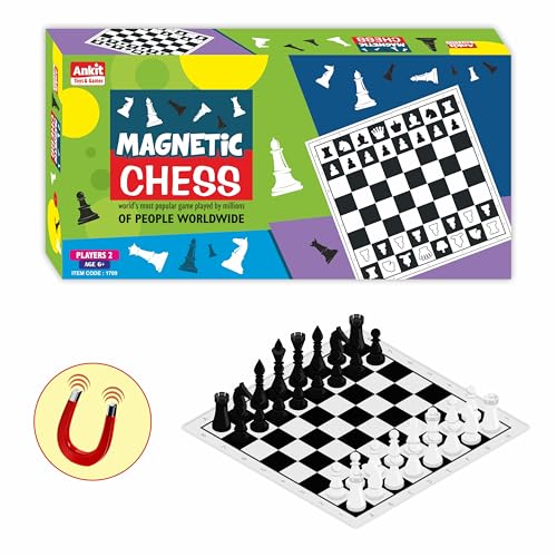 Image of Ankit toys & Games Magnetic Chess 12 inch - Travel-Friendly Game Board for Kids & Adults - Portable, Durable Strategy Game - Fun Family Activity for Age 6+