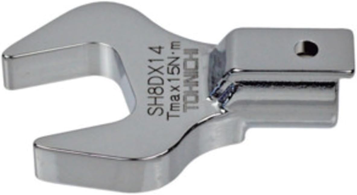 Tohnichi Open End Head, 8D, 1/4" Width, 2.5 N.m Allowable Torque Value SH8DX1/4 Open END Head
