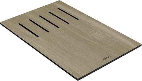 Elleci Tabla de cortar hecha de HPL ATH040QU, roble