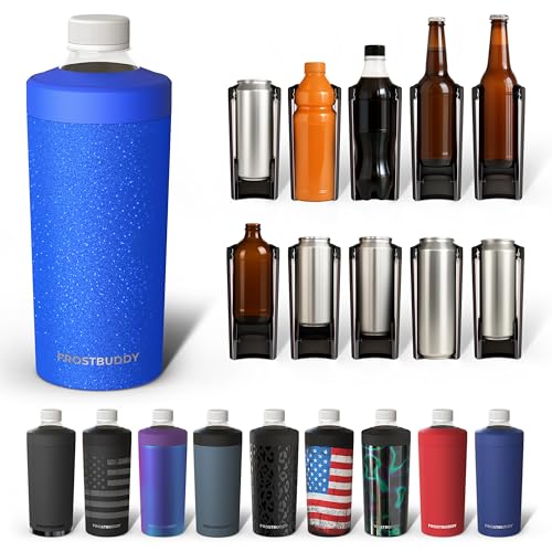 Image of Frost Buddy Universal Buddy XL Can Cooler Fits 12-ounce, 16-ounce, 20-ounce, and 24-ounce Cans and Bottles - Keep Your Drinks Refreshingly Chilled for over 12 hours (Royal Glitz)