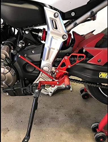FXCNC Racing 50mm Shift Rod Linkage & Tie Rod Ends Adjustable Position Rearsets Universal Fit Kawasaki MV Agusta Suzuki Aprilia Benelli BMW BUELL DUCATI Honda TRIUMPH YAMAHA