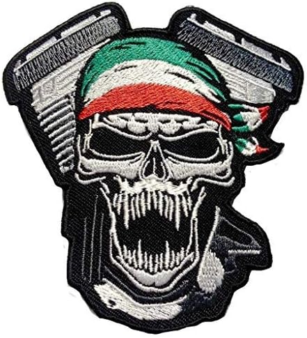 Patch Termoadesivo Biker Italiano - Bandiera Italia Drago, Ecusson Naga Patches, Nuovo Con Etichette - Foto 6