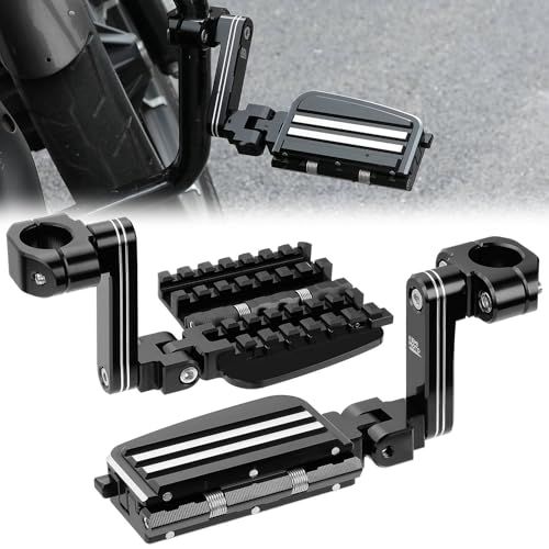 KEMIMOTO CNC Aluminum Highway Pegs with Expandable Heel Rests 1.25"