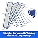 JIRTEMOT 7x4 FT Volleyball Rebounder Net – Adjustable Solo Training Equipment for Backyard, Beach & Outdoor, Heavy-Duty 45-Layer Net with 5 Angles, 4 Ground Stakes & Accuracy Target Belt