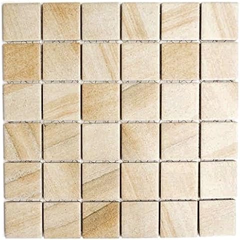 Carrelage mosaïque céramique beige sable Conwire Cover