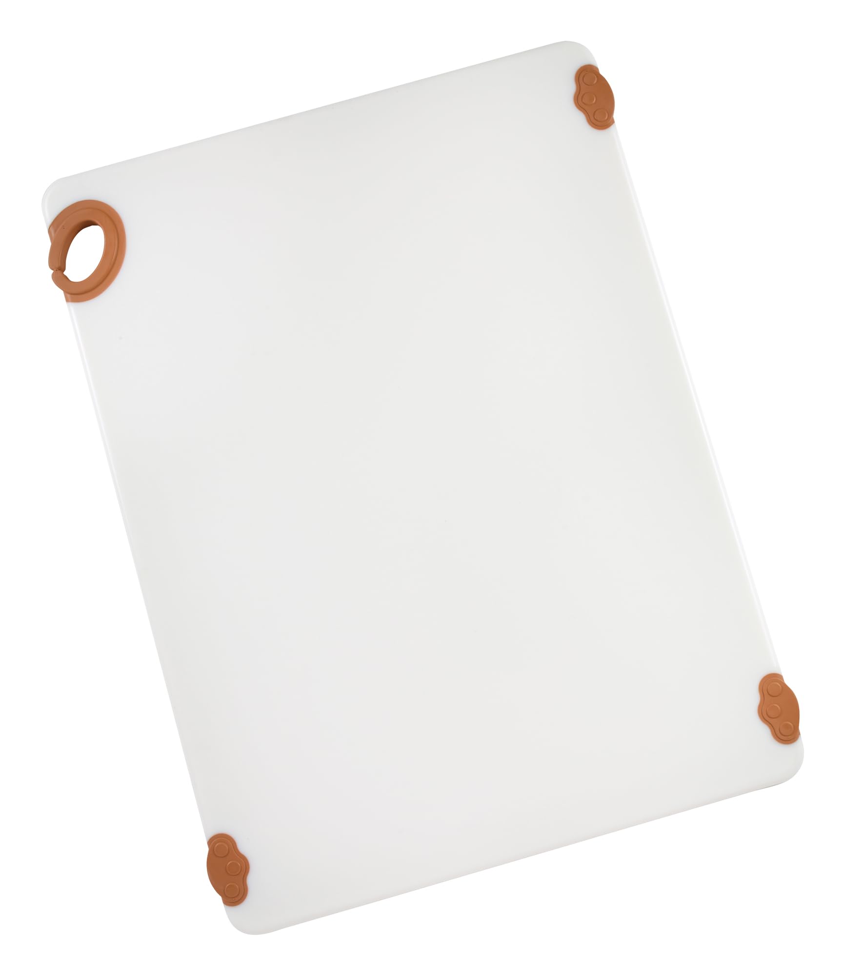 Planche à découper Winco StayGrip marron plastique : finis les glissements