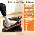 OLIXIS Under-Desk Elliptical Machine–Compact & Quiet Mini Pedal Exerciser with Adjustable Speed, LED Display, Portable Fitness Solution for Home or Office Workouts - Image 2