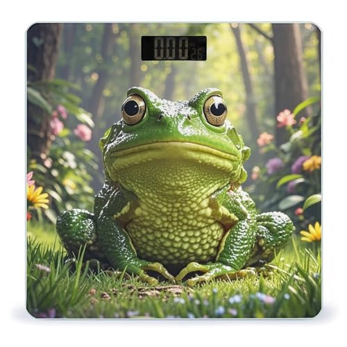 Báscula digital para baño de vidrio templado Frog