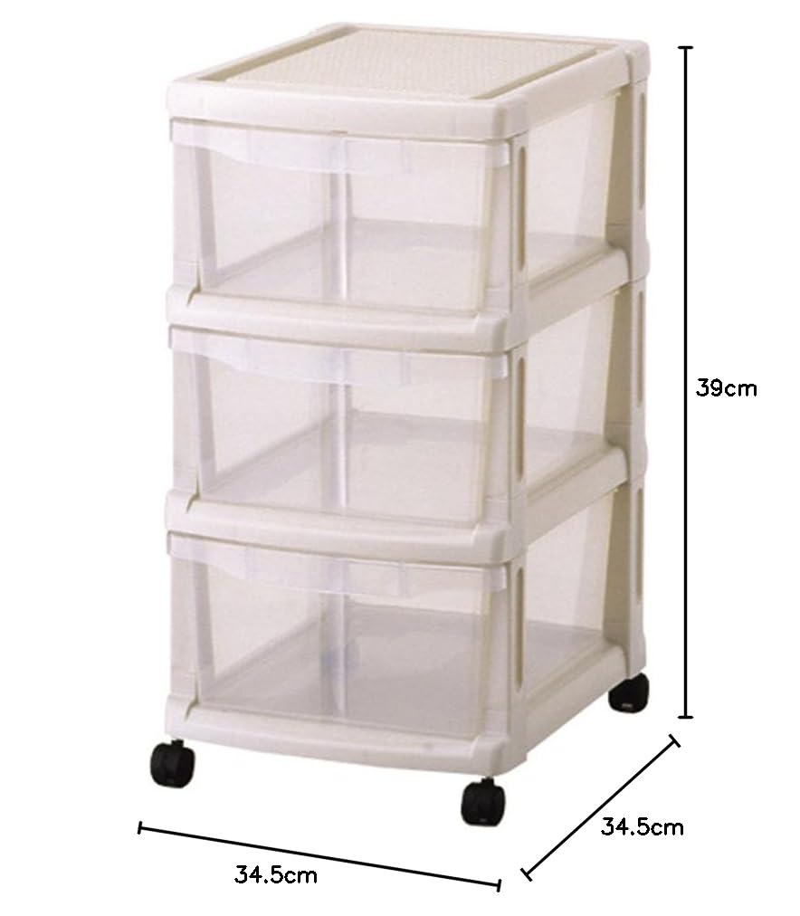 Amazon.co.jp: 天馬 キャスター付きのシンプルな収納ケース 日本製