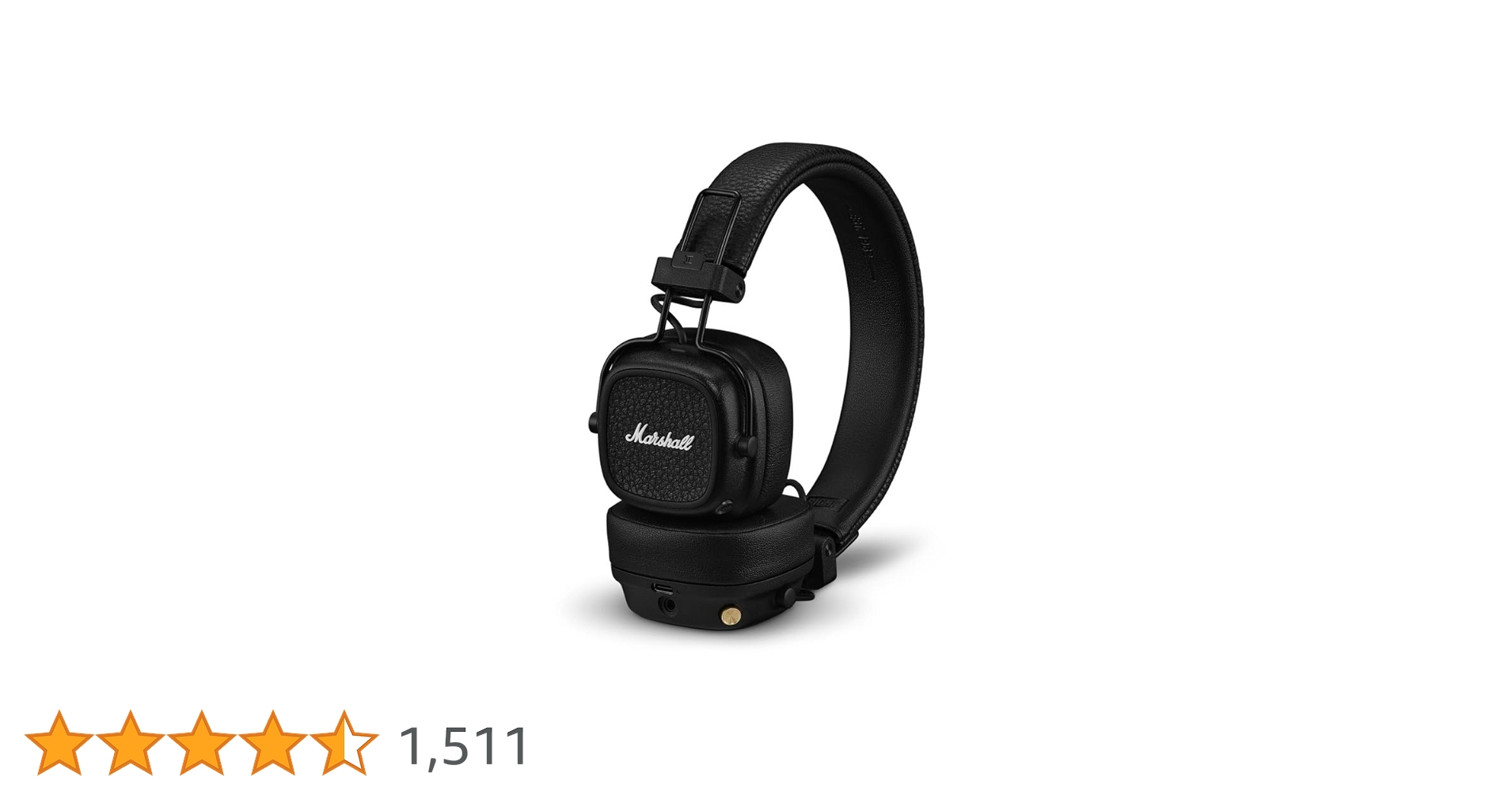 Marshall Major V On-Ear Bluetooth Headphone, Black : Amazon