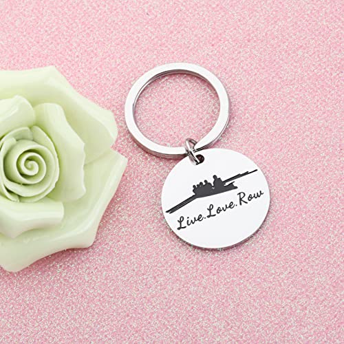 FEELMEM Row Lover Jewelry Live Love Row Keychain Row Theme Gift Fisherman Gift Sailors Gift Rowing Crew Jewelry Gift3