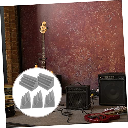 5 piezas paneles de absorción de sonido paneles acústicos en cuña fáciles de cortar para estudio de grabación y cine en casa miniatura 4