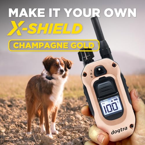 Image of Dogtra 280X E-Collar with Remote - [X-Shield Front Plate - Champagne Gold] 10 lbs+, 1 /2 Mile Range, LED Light, 100 Levels for Stubborn Dogs