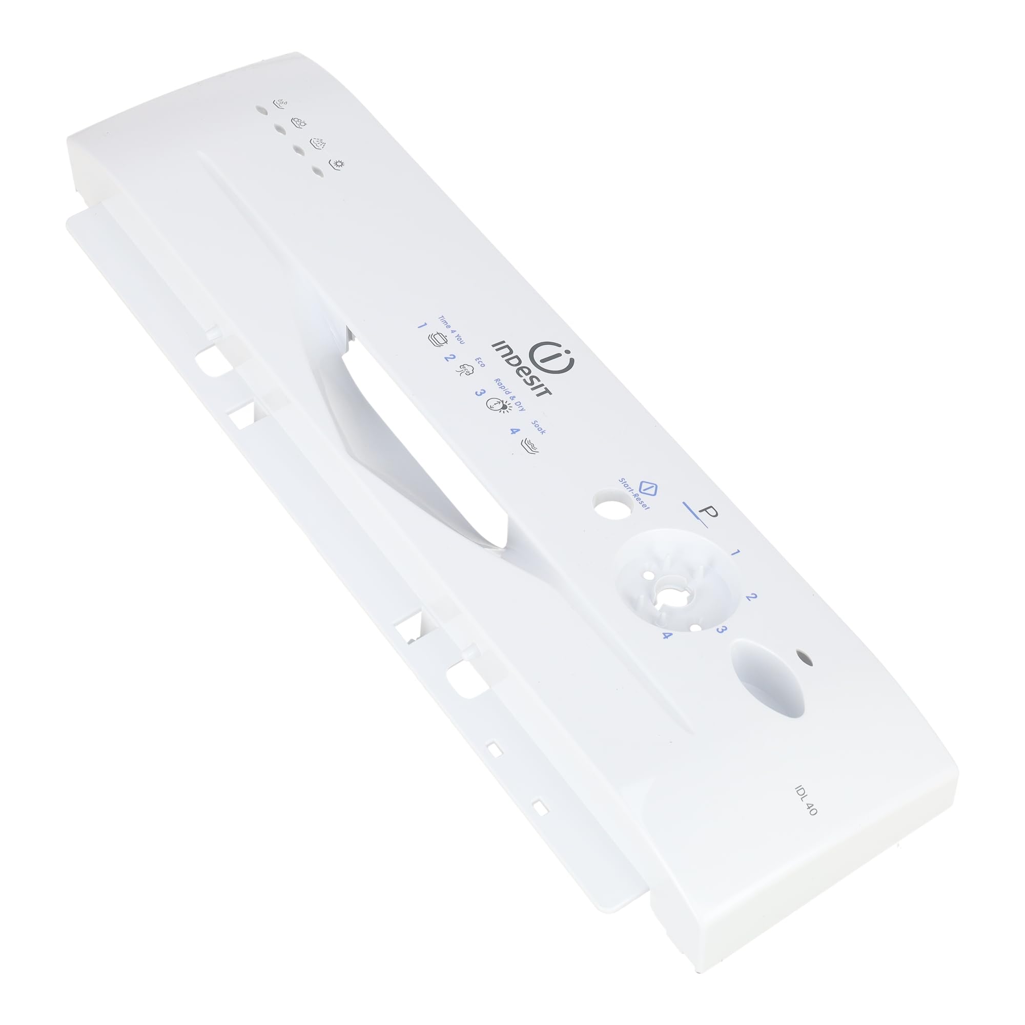 sparefixd Apto para Indesit IDL40UK.C - Kit de consola de panel de control frontal para lavavajillas