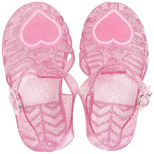 Princess Girls Sandals Jelly Shoes Girls Ankle- Strap for Kids Toddler Dance Party Sandals Mary Janes2