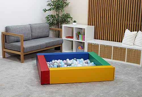 IGLU Soft Play Ball Pool Heaven for Toddlers 1-3 Foam Pit for Baby and Toddler Ball Pit Activities Indoor and Outdoor Large Softzone Kids' Ball pits in White Color