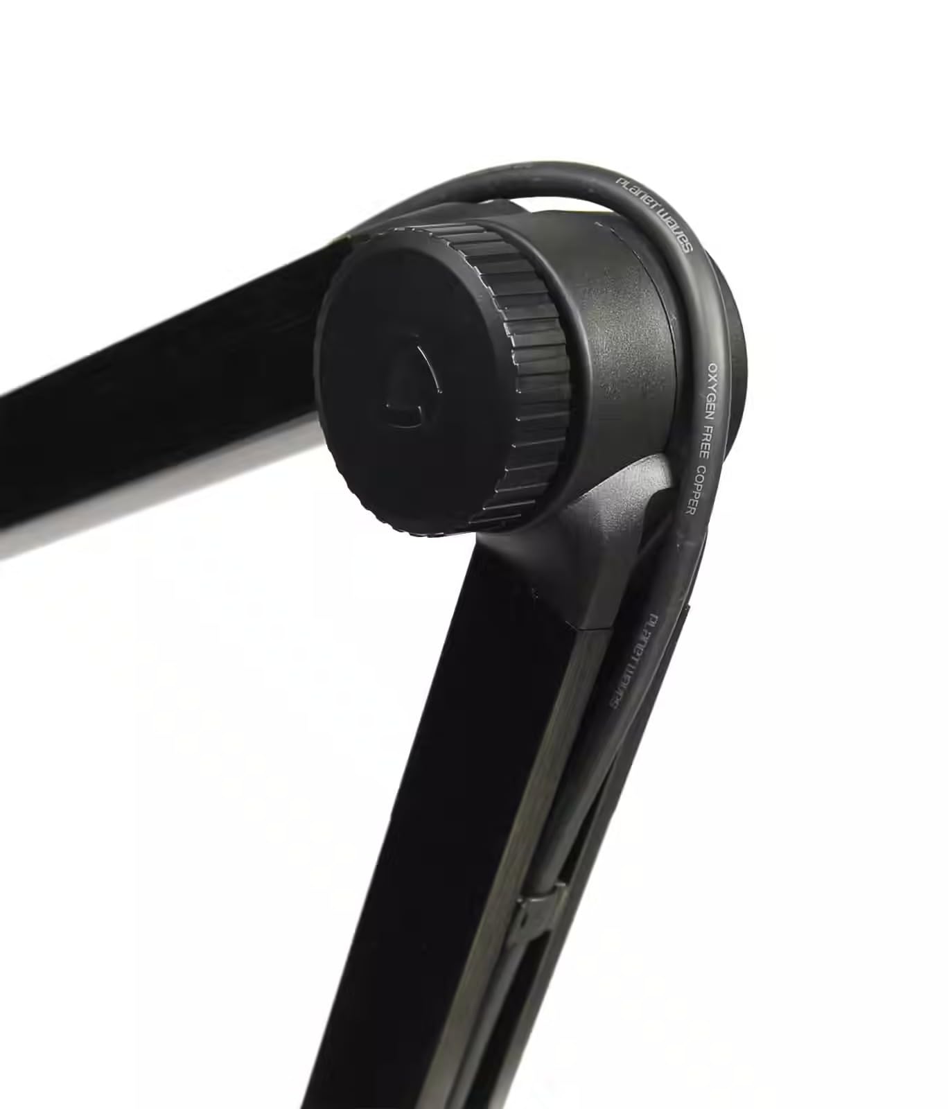 WOODBRASS MS04 Stand Podcast - Brazo articulado micro tipo broadcast para podcast y radio, montaje de mesa ajustable de 1 a 55 mm, gestión de cables integrada, soporte micro metálico negro para home