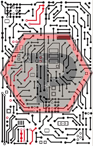 Tactical Penguin Circuit Board Stencil for cerakote, gunkote, duracoat Avery Paint mask Sticky Back Vinyl