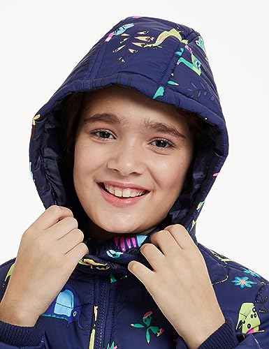 Image of Amazon Brand - Symbol Girls Girls Quilted Standard Length Winter Jacket with Detachable Hood