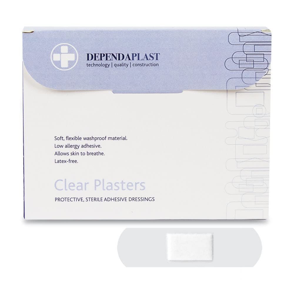 Reliance Medical 6932 Dependaplast Clear Bandage 6cm x 2cm Pack of 100