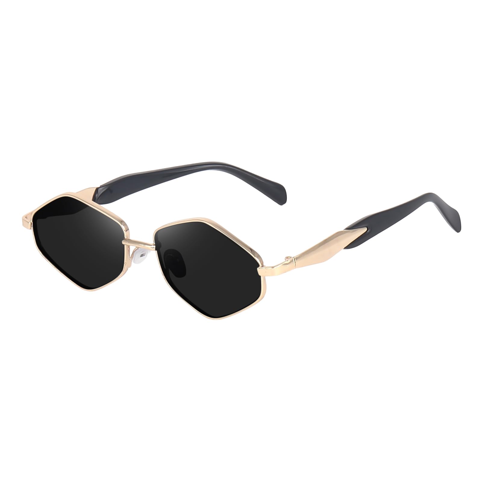 Trendy Hexagon Metal Sunglasses for Women Men Small Retro LE6839 | UV400 Protection, Versatile for Daily Wear, Vacations, and Raves-image-15