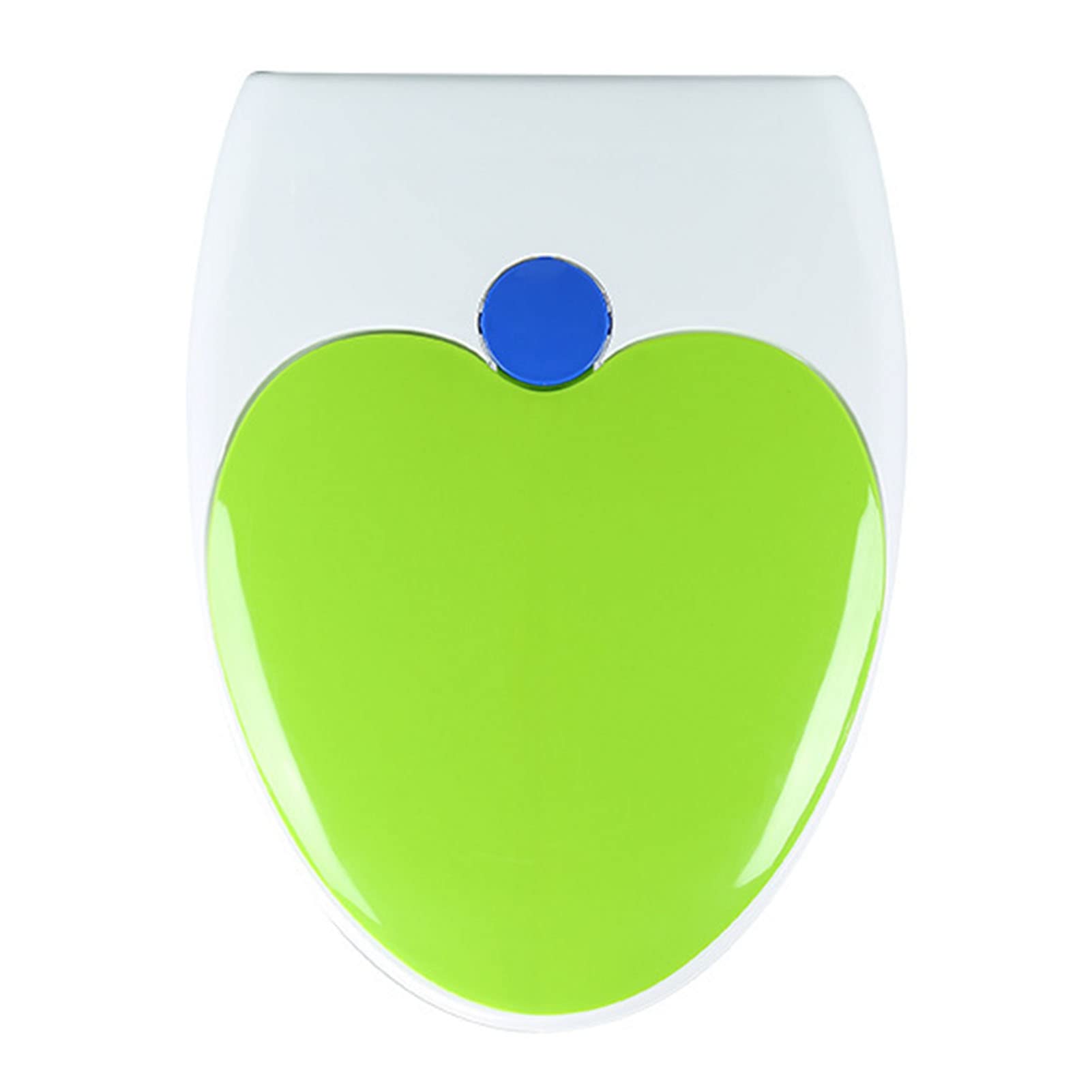 Sedile WC con sedile a chiusura silenziosa e allevia i punti di(Green,VShape)