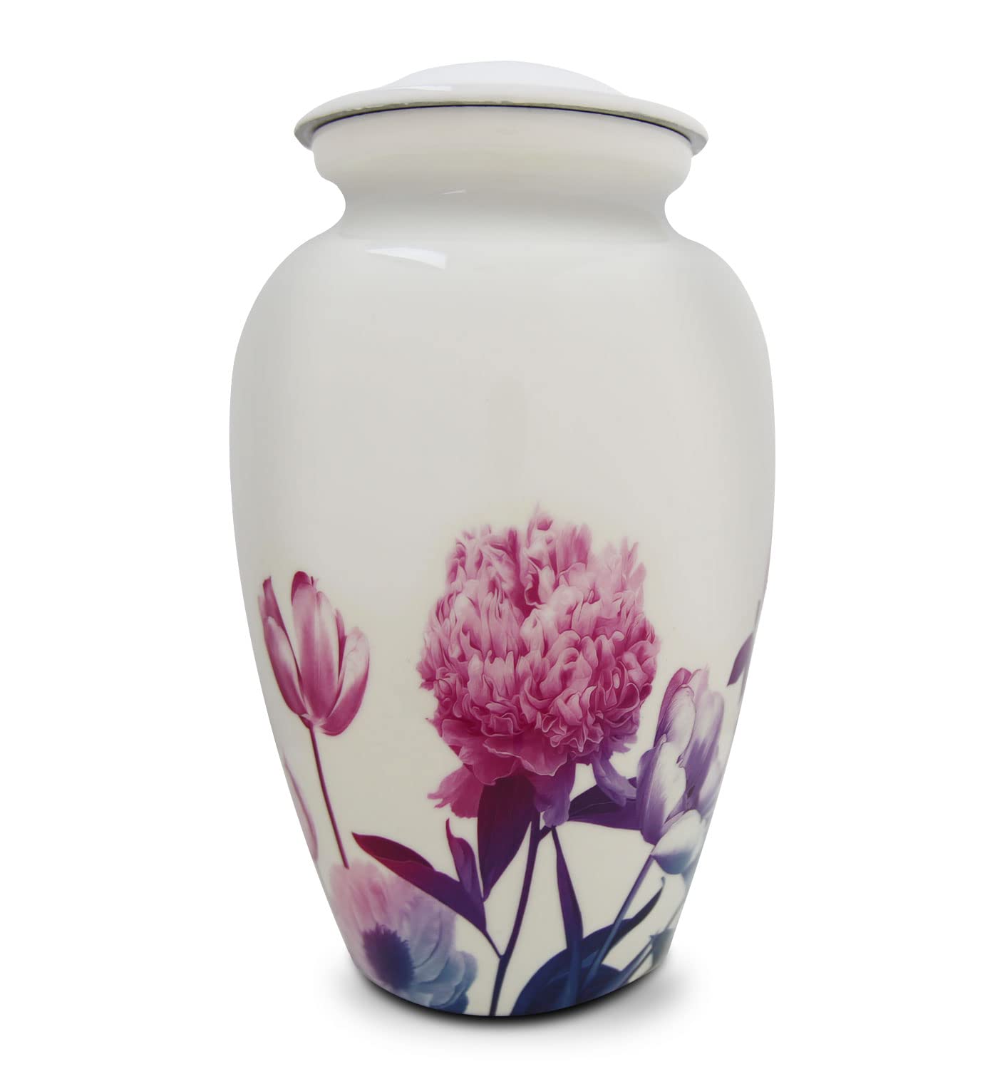 Honorary Memorials Eternal Bloom Flower Urn - Decorative Cremation Urn for Adult Ashes
