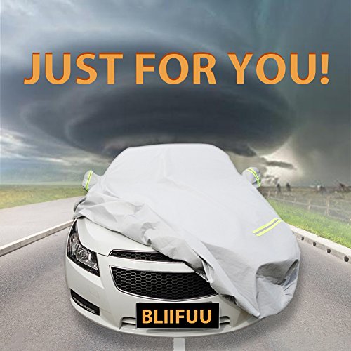 Bliifuu Sedan Car Cover Waterproof/Windproof/Snowproof/Sun UV Protection for Outdoor Indoor, Breathable Full Car Cover Fit Sedan 197\" L x 70\" W x 59\" H
