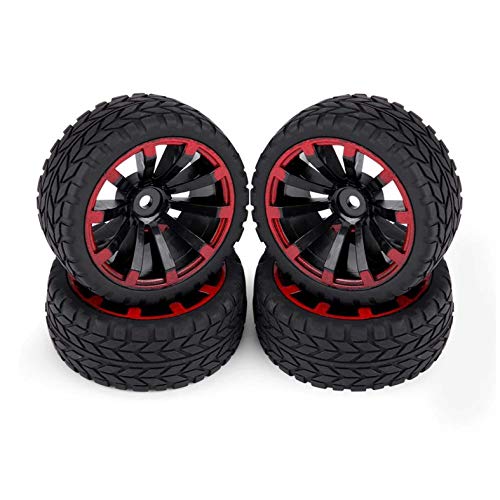 Hobbypower 4X Rubber Tires Rally Tyre Racing On-Road Wheel 12mm Hex for HSP HPI RC 1:10 Car