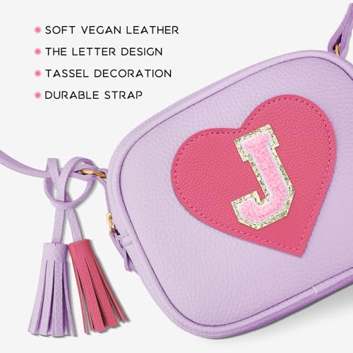 Image of KKXIU Birthday Gifts for Girls Initial Toddler Purse Cute Kids Crossbody Bag