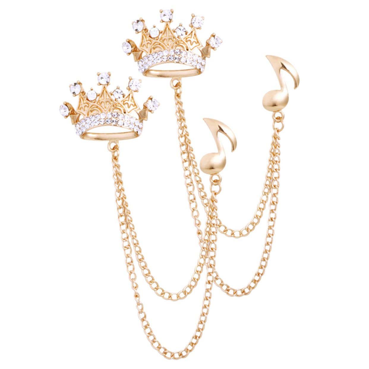 SHERCHPRY spilla borse borsoni tappi strenna hat charms spille di note musicali spille con nappe gioielli per abbigliamento arredamento catenelle per camicie spille gioielli lega Golden