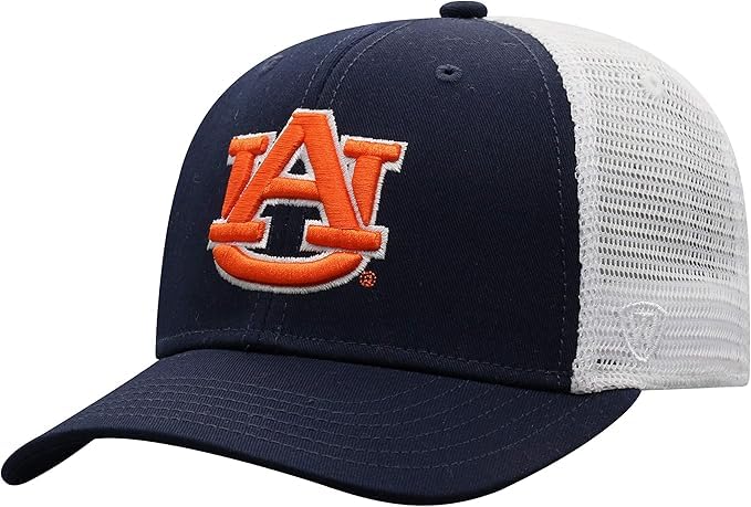 Collegiate Adjustable Trucker Hats (US Alpha One Size Auburn)