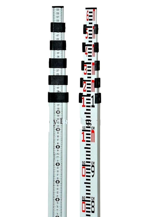 Aluminum Leveling Staff 6 Meter 5 Fold with Canvas Cover (6 meter (B0CQM14F48) Amazon Price History, Amazon Price Tracker