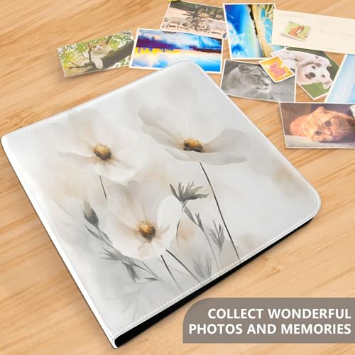 Álbum de fotos autoadhesivo Scrapbook FLildon con diseño floral, 3 anillos, 40 páginas, tamaño 11.8x11.2 pulgadas miniatura 5