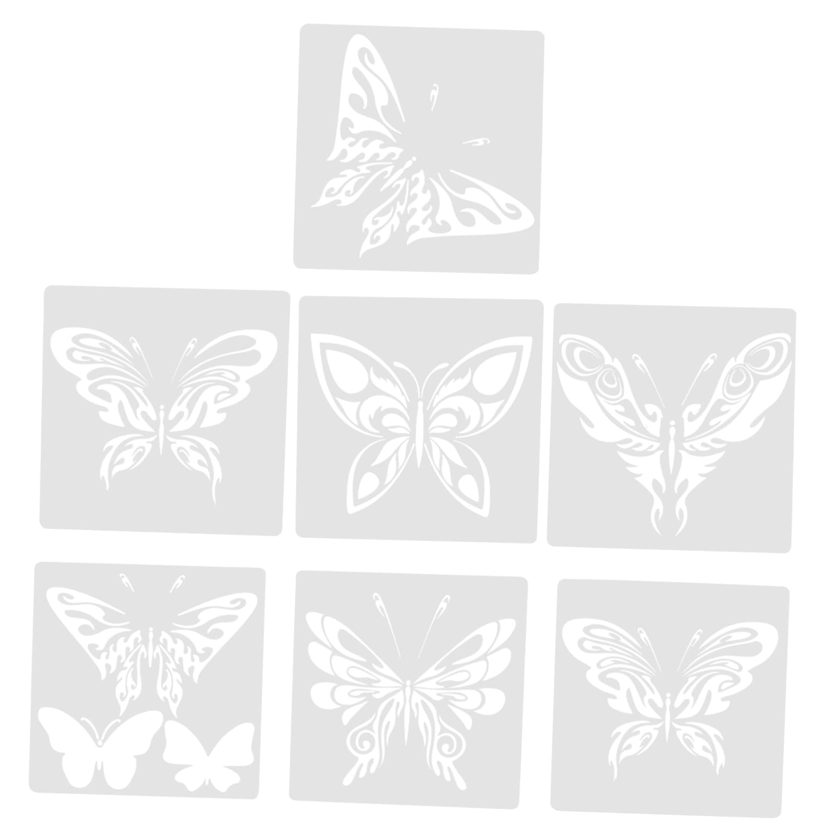 ARTIBETTER 3 Ensembles Pochoirs De Dessin Réutilisables Forme De Ensemble Pour Bricolage Et Peinture Diy Pour Garçon Fille Et Adultes Activités Classe Domicile 7 Pièces * 3