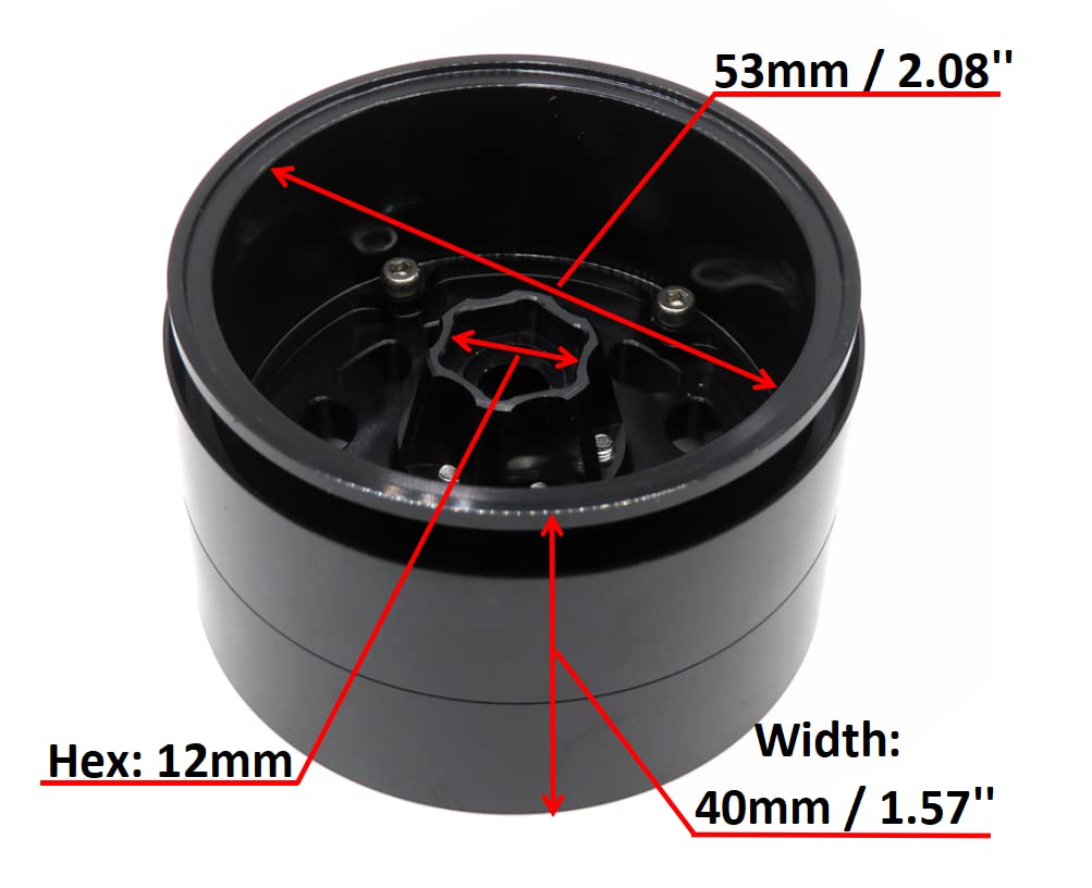 Amazon.co.jp: HOBBYSOUL RC 2.2 ビードロックホイール 調節可能 4