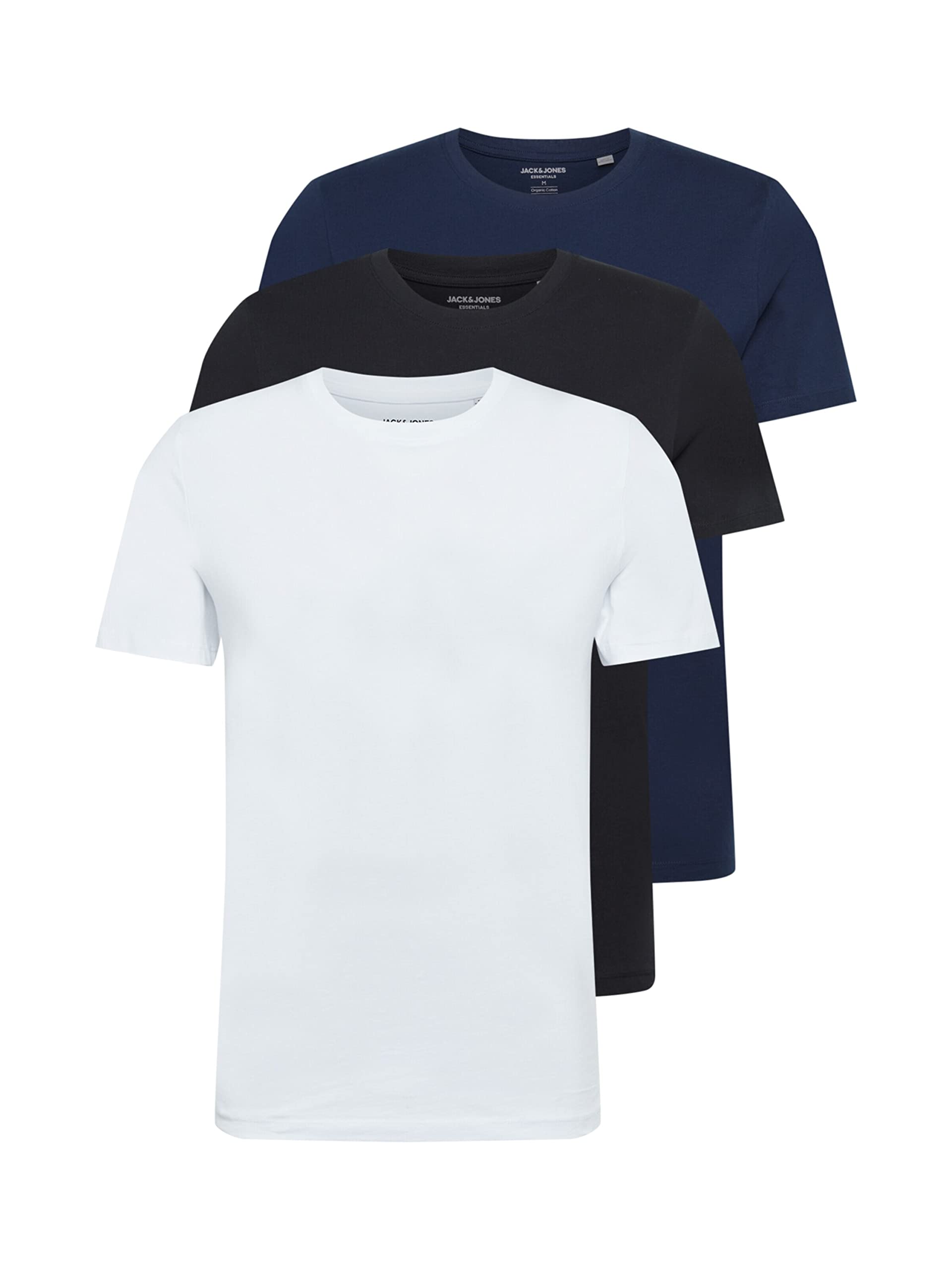 Jack & Jones Jack & Jones Mens Basic 3 Pack T-Shirt