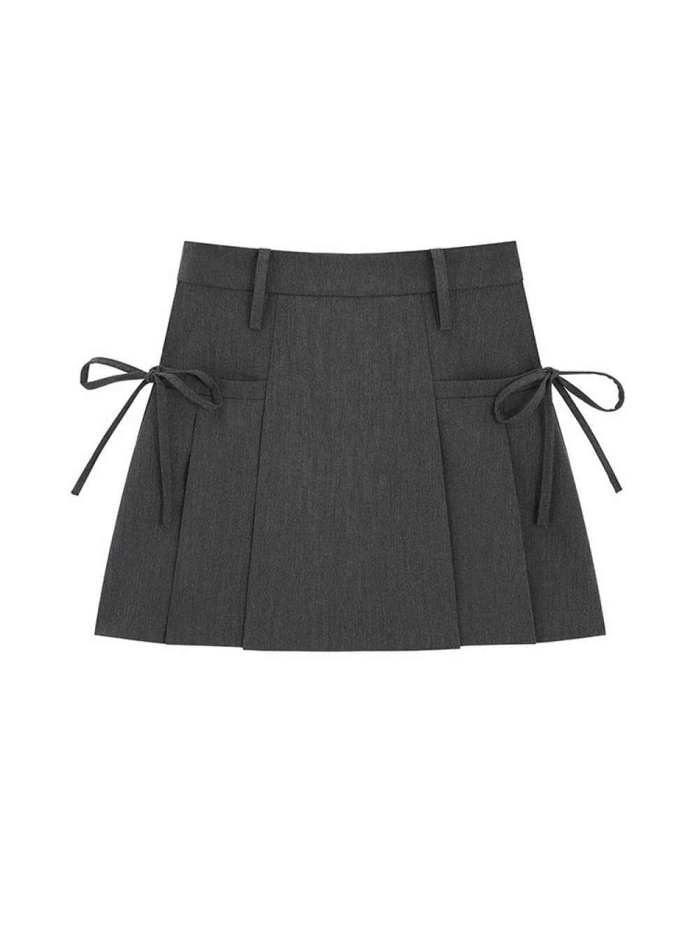 Falda Corta De Mujer - Falda Plisada para Mujer con Cordones Primavera Verano Moda Falda De Cintura Alta Chic Slim A Line Mini Faldas