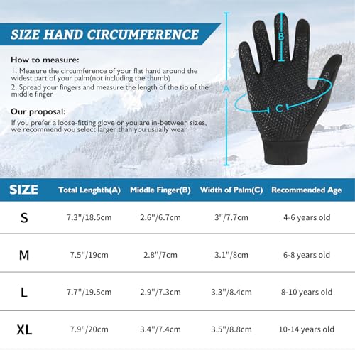 Guantes de invierno para niños pequeños accesorios clima frío manoplas nieve 5