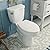 DeerValley Two-Piece Elongated Toilet ADA 17.9”High Toilet for Bathrooms Comfortable, Power Flush 1.28 GPF Toilet, 1000g Map High-Efficiency White Toilet 12" Rough in
