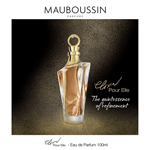 Mauboussin - Elixir Pour Elle 100ml (3.3 Fl Oz) - Eau de Parfum for Women - Floral & Oriental Scents - Image 3