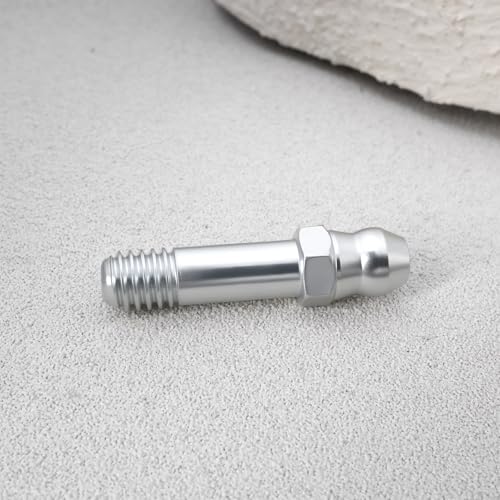 Image of 10Pcs M6x1.0 Straight Grease Nipple Fittings DIN7141 Galvanized Steel Grease Nipple for Hydraulic Systems